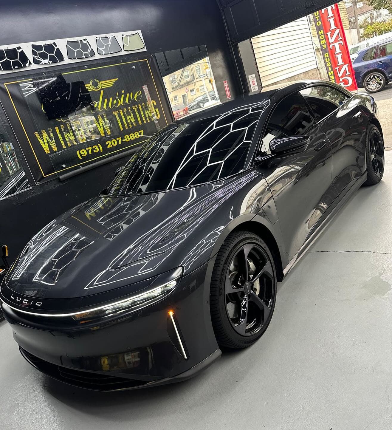 Lucid Air front tint